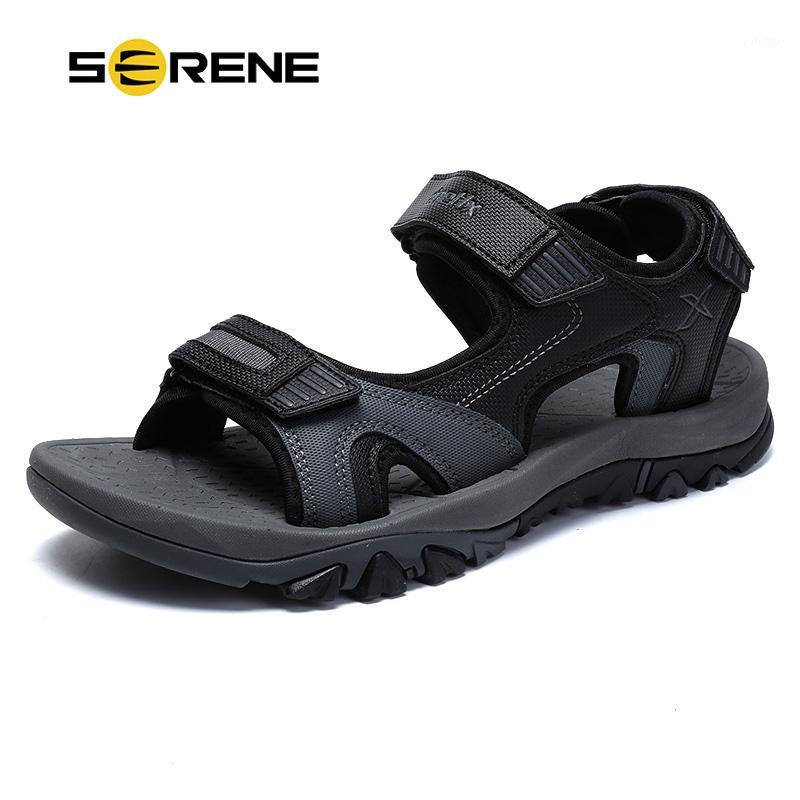 

SERENE Brand Big Size Band Sandals Shoes Men Casual 2020 Trending Man High Top Summer Breathable Footwear Beach Water Sandalias1, Blue shoes men