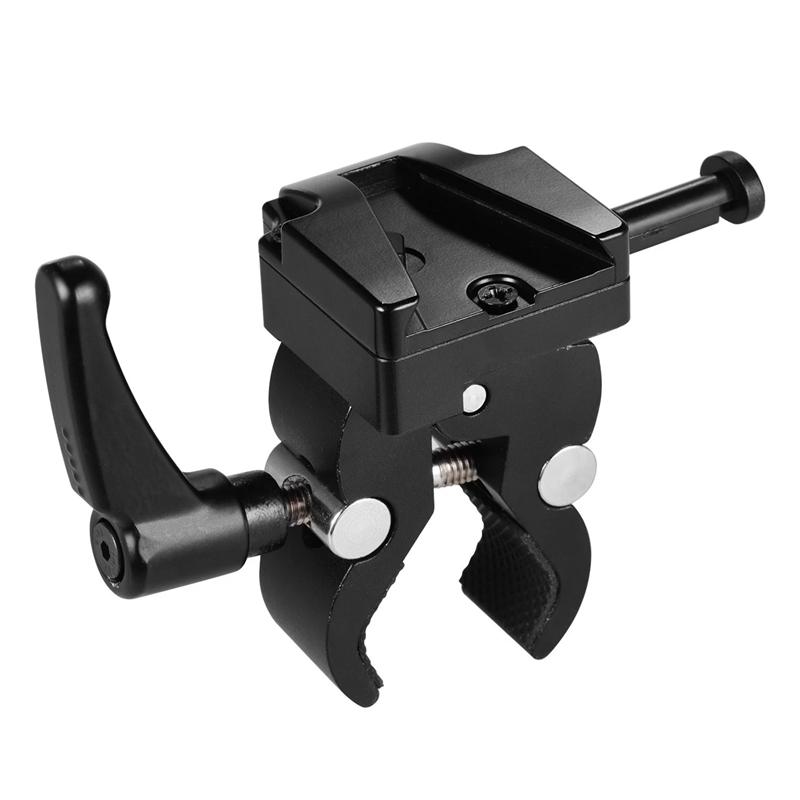 

V-Mount Battery Adapter with Clamp for Mounting to Light Stand Tripod 1.2Kg Load Capacity