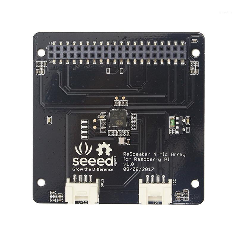 

ReSpeaker 4-Mic Array Microphone Array Microphone Expansion Board for Raspberry Pi 4B/3B+1