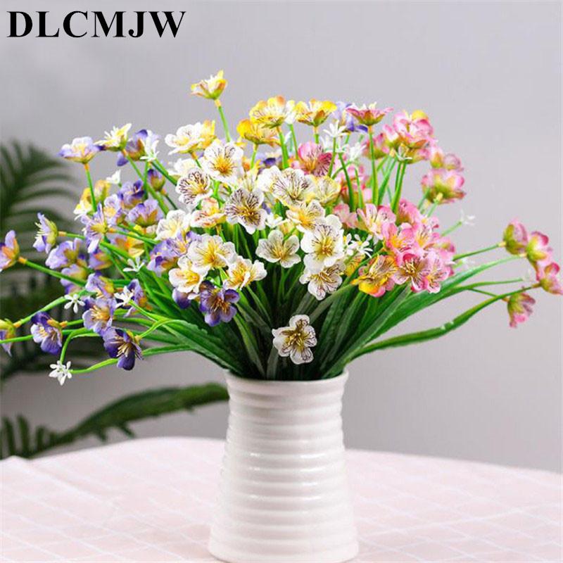 

Artificial flowers Fake plant Green Grass Artificial Plants Plastic Flowers For Wedding party garden Decoration plastic flower