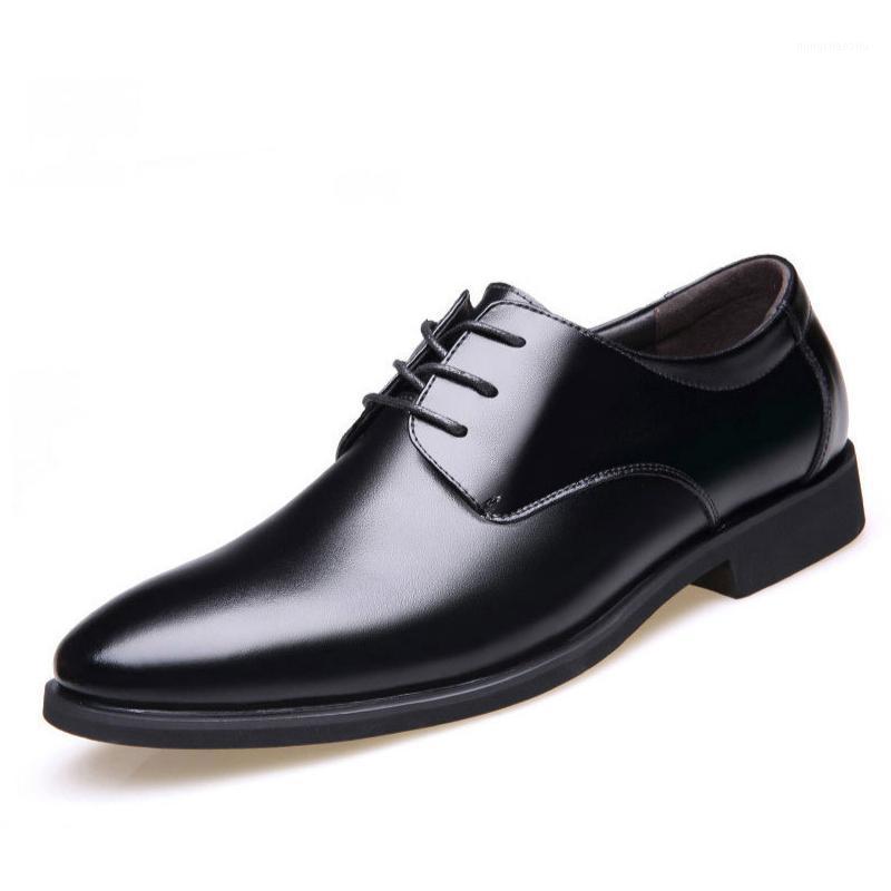 

Black Men Leather Shoes Formal Brand Leather Shoes Men High Quality Pointed Toe Business 2020 Autumn New1