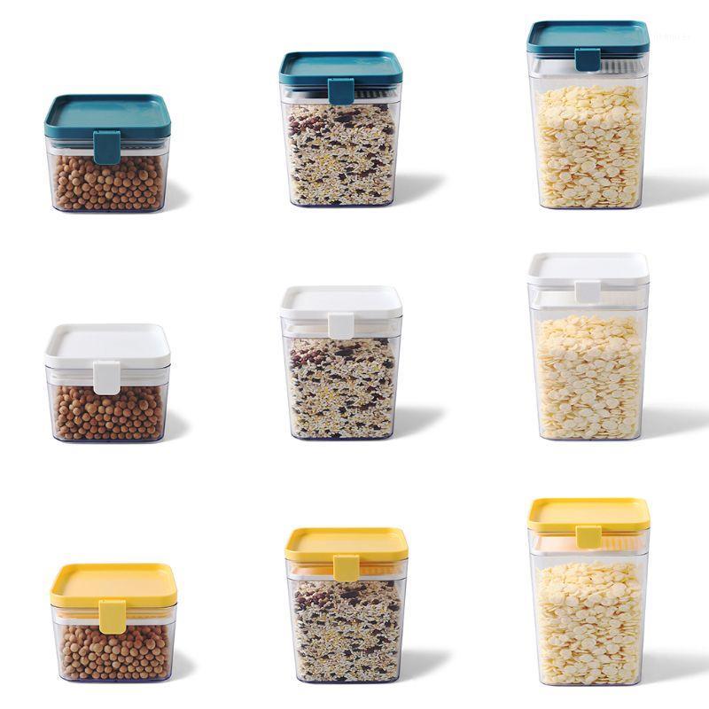 

500/1000/1600ml Storage Container Kitchen Refrigerator Noodle Box Multigrain Transparent Tank Sealed1