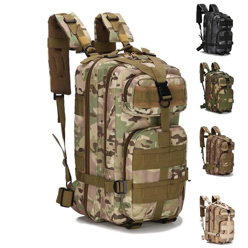 

30L Men Hiking Bag Trekking Tactical Backpack Army Waterproof Bag 2021 Outdoor 1000D 17 Colors Travel Camping Backpack, Acu