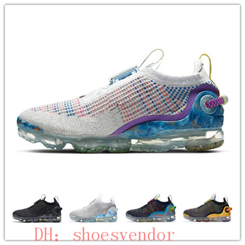 

Air Shoes Fly knit2020 2.0 V2 II 1.0 Mens Running Shoes Release Space Hippie Black White Women Sports Shoes Woman Man Trainer FK chaussures