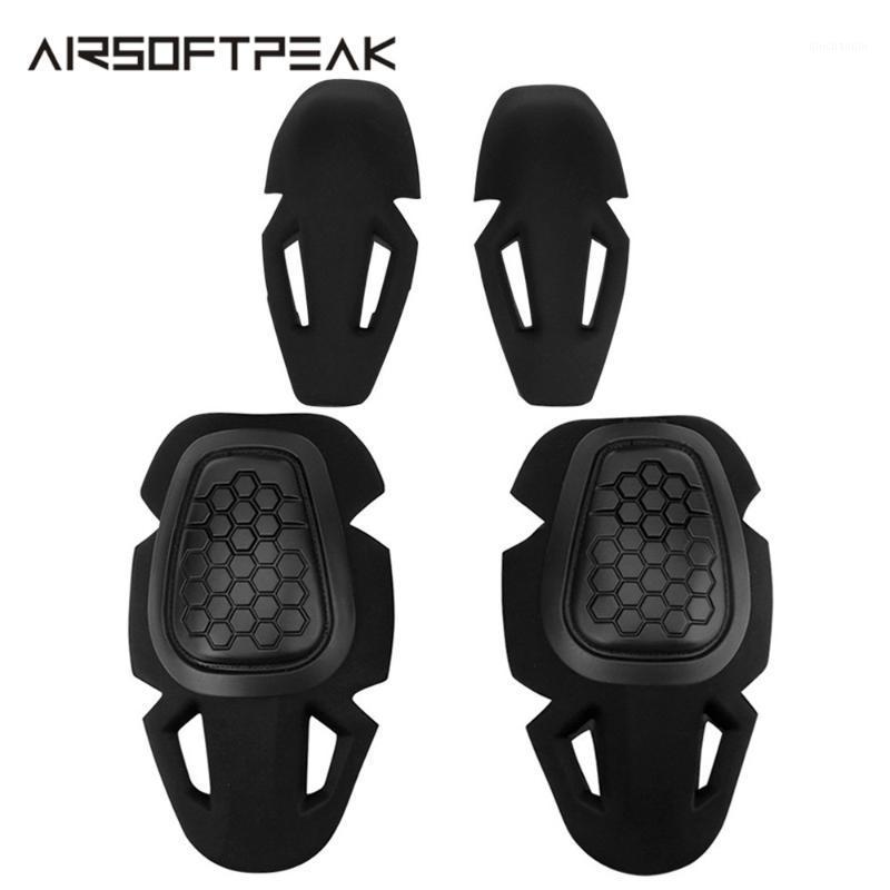 

G2/G3/G4 Frog Suit Knee Pads & Elbow Paintball Tactical Protective Pad Kneepad Interpolated Knee Protector Set1, Without tpu shell
