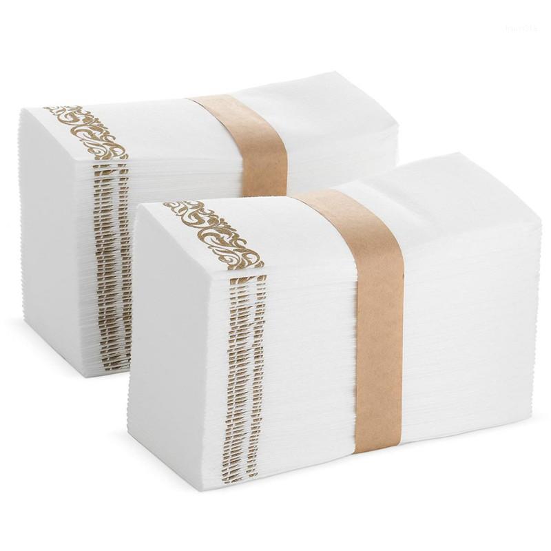 

100pcs/200pcs 30x43cm Disposable Decorative Guest Towels for Kitchen, Parties Bathroom Napkins Soft Absorbent Linen-Feel Paper1