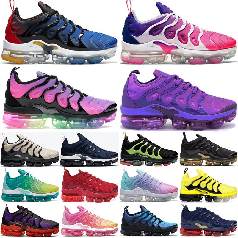 

New Tn Plus Running Shoes Men Women Triple Black White Red BeTure Midnight Navy Lemon Gree SportsTrainers Sneakers Mens Designer Shoes 36-45, P12