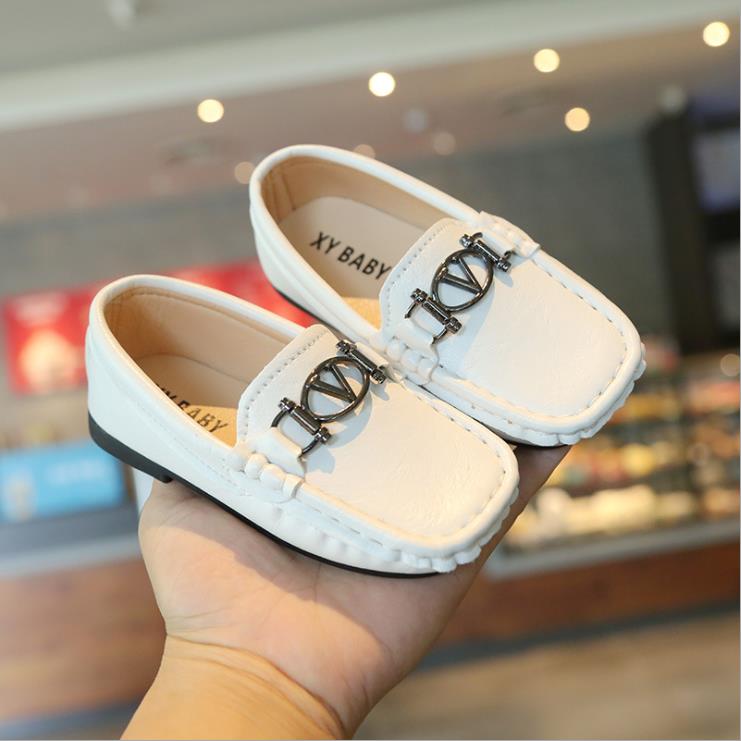 

Soft PU Leather Children Shoes Girls Moccasins Flat Shoes Spring Summer Kids Shoes Slip-on Boys Loafers 21-30, Black