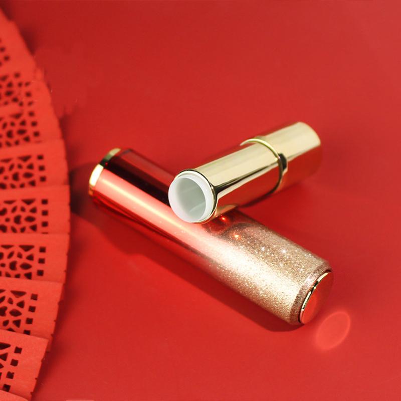 

3.5ml lipgloss tubes Christmas and New Year limited Chinese red glitter gold gradient lip stick tubes empty tube lipstick tube