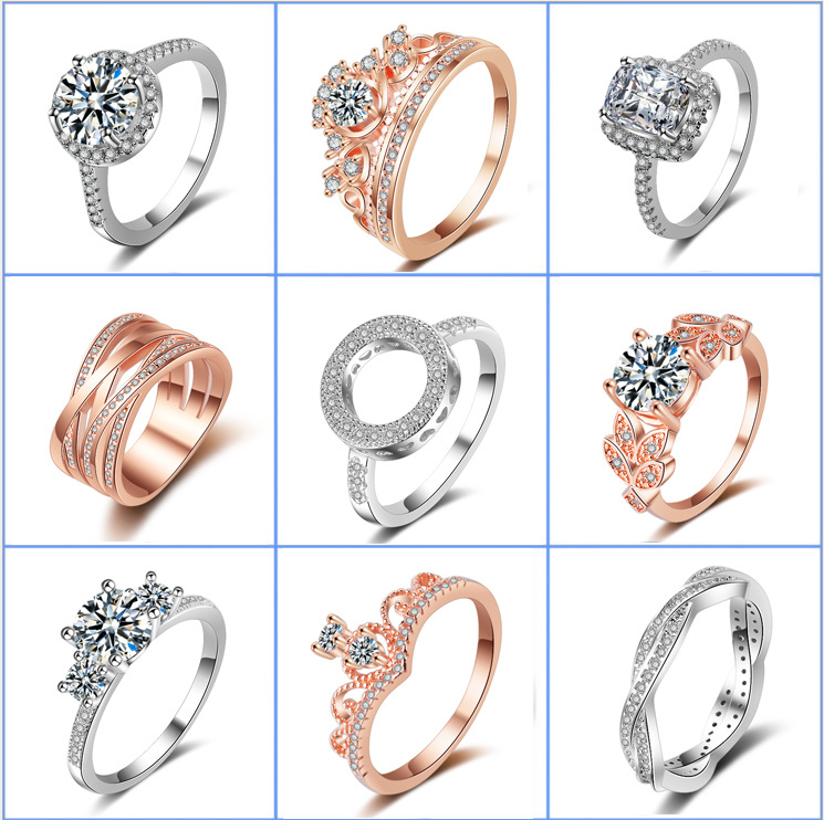

Donia jewelry hot ring fashion suit full of zircon rings European and American Creative rings for men and women handmade gifts
