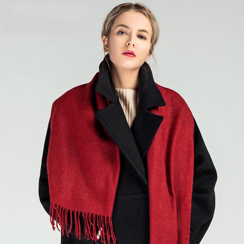

Winter New Female Tassel Long Scarf Simple Pure Color Comfort Keep Warm Scarves Fashion Clothing Accessories