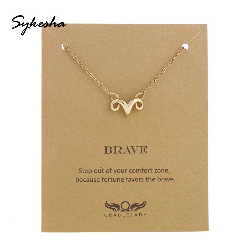 

Customize Ram Strong Brave Necklace Aries Necklace Zodiac Constellation Horoscope Astrology Friendship for Student