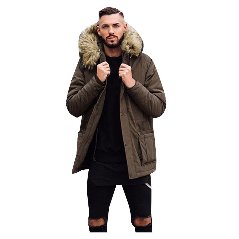 

Fashion Winter Zipper Parkas Outwear Jacket Hip Hop Coats Male Coat Mens Brand Thick Warm Clothing Nov 2nd, Brown