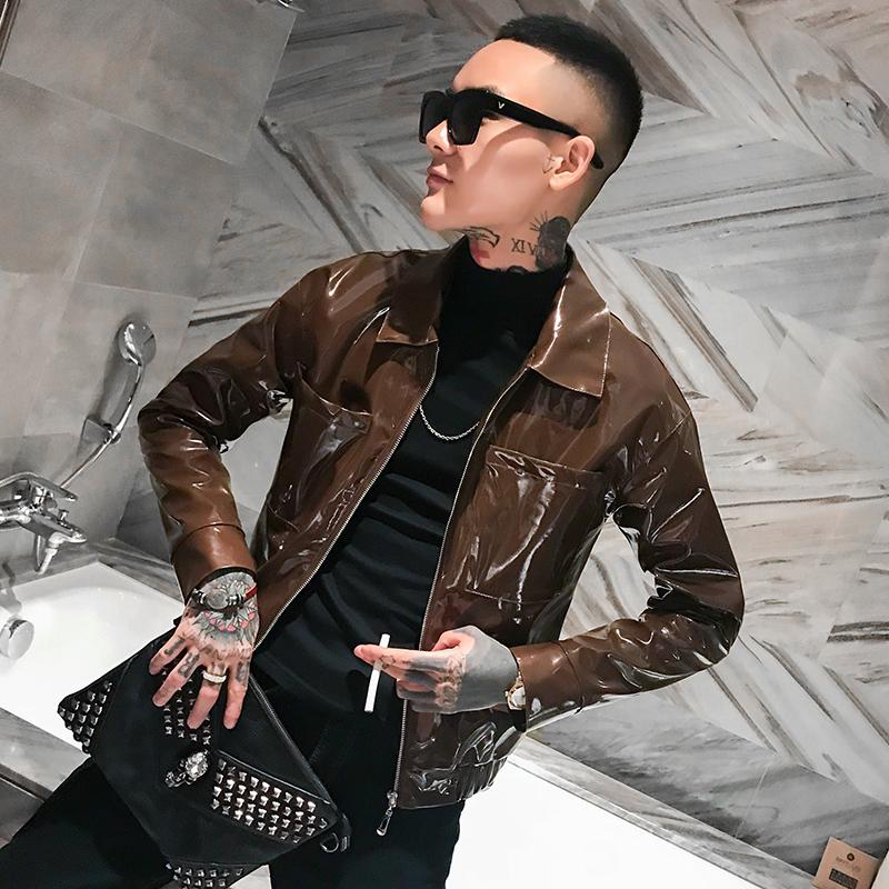 

Motorcycle Jackets Mens Leather Red Leather-jacket-mens Brown Leather Coat Mans Social Club Black Fashion Bomber Jackets Stage