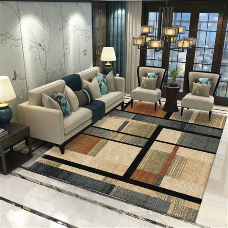 

Nordic Retro Geometric Carpets for Living Room Home Anti Slip Carpet Sofa Rug Floor Mat Office Area Rugs Lounge Mats alfombra, Lhl17