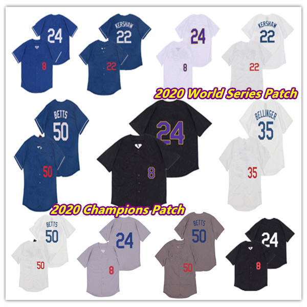 

Men 2020 LAD World Series WS Champions Mookie Betts Los Angeles Jersey Cody Bellinger Clayton Kershaw 8 24 Bryant Baseball Mamba Jerseys, As pic