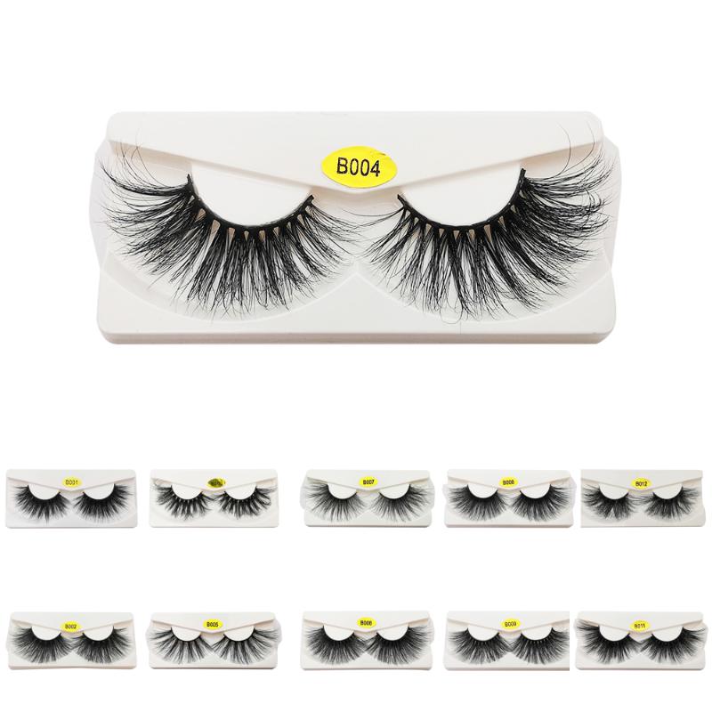 

25mm 3d False Lashes Real in Bulk Wholesale Natural Wispy Makeup Eyelashes Dramatic Long Support Custom Package Box