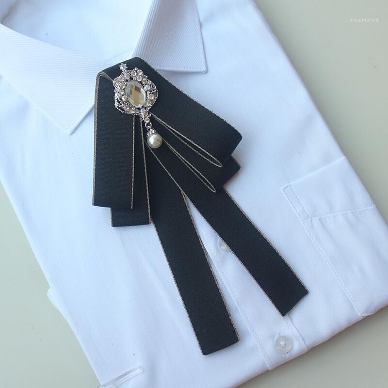 

Handmade Bow Tie Female Korean Retro British College Style Bowtie Unisex Banquet Shirt Accessories Gifts Gray Diamond Blue1