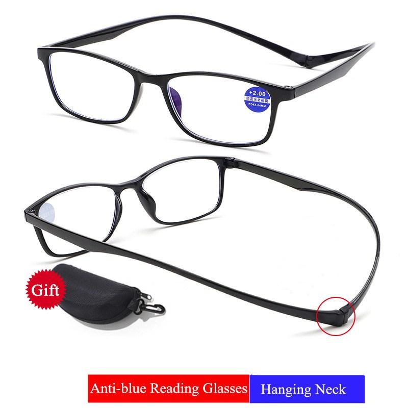

Fashion Sunglasses Frames Adjustable Hanging Neck Presbyopia Glasses Men Permanent Magnetic Portable Reading Women Full Frame Square Gafas