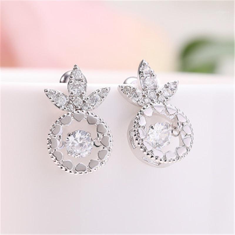 

Stud Exquisite Zirconia Smart Crown Heart Earrings For Women Girls Fashion Party Wedding Bridal Jewelry Accessory Gifts1
