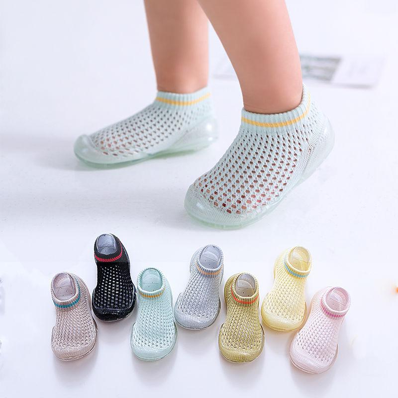 

Baby First Walkers Room Socks Infants Boys Girls Indoor Home Floor Shoes Toddler Soft Silicone Non-Slip Bottom Mesh Breathable, 10