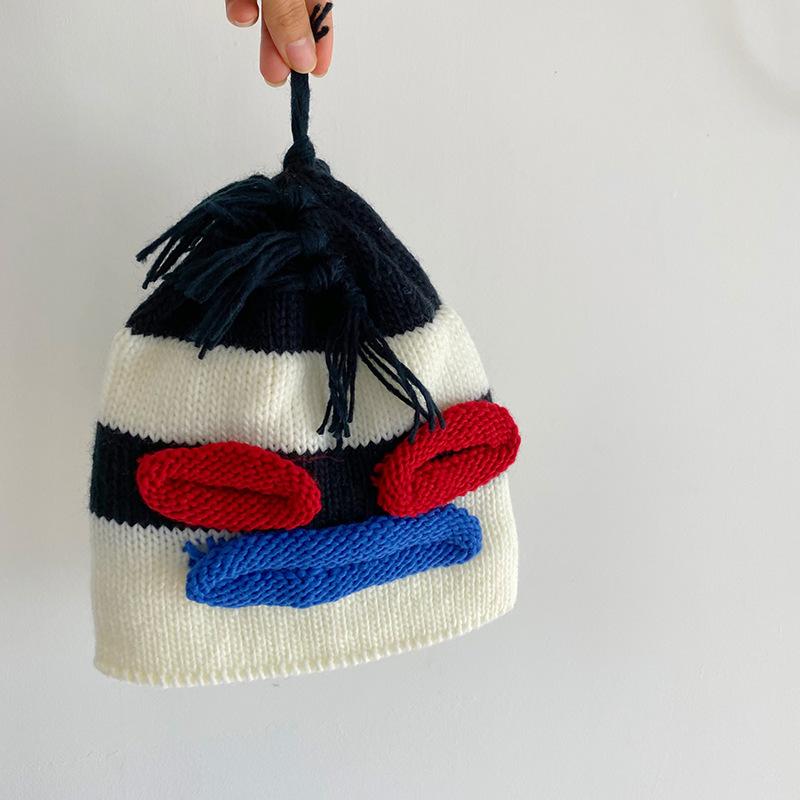 

Funny Carnival Big Mouse Knitting Cartoon beanies Hat Winter Christmas Hat Women Lover Cute Party Custome Knitted Beanies, White