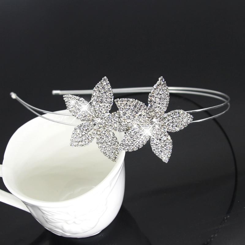 

Hair Clips & Barrettes Fashion Red Purple Crystal Tiara Crowns Bridal Headpieces Rhinestone Flower Wedding Accessories Jewelry Hairbands