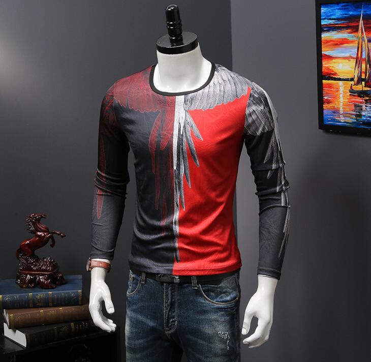 

2021 New Designer Summer Tshirt Men's Long Sleeve Cotton Sa0014 Dz0q, As shown