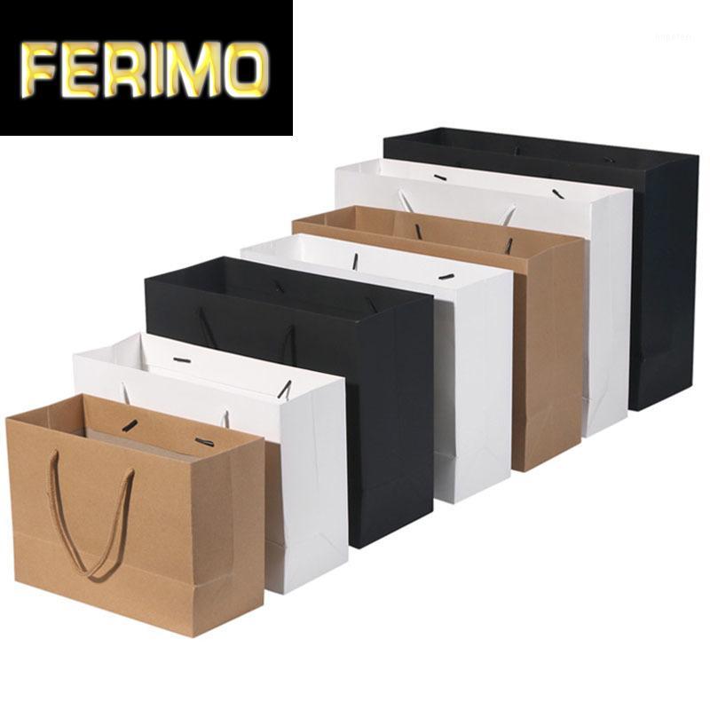 

10pcs Kraft Paper Gift Bag Packaging with Handles Wedding Favors for Guests Baby Shower Party Decoration Supplies Shopping Bag1