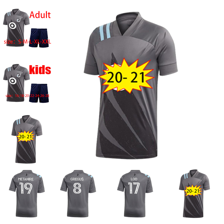 

Top Quality Minnesota United FC Soccer Jerseys 20 21 GREGUS CHACON AMARILLA LOD OPARA METANIRE MLS Fans Version Football Shirts, Black;yellow