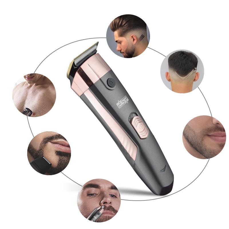 

Dropshipping EU Plug CE RoHS FCC Certificated 6 IN 1Hair Trimmer Sets 1200mAh Battery Nose Shaver T Blade 2W Gift