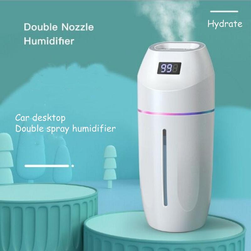 

New Car Usb Humidifier Large Capacity Double Spray Small Desktop Mini Household Humidifier