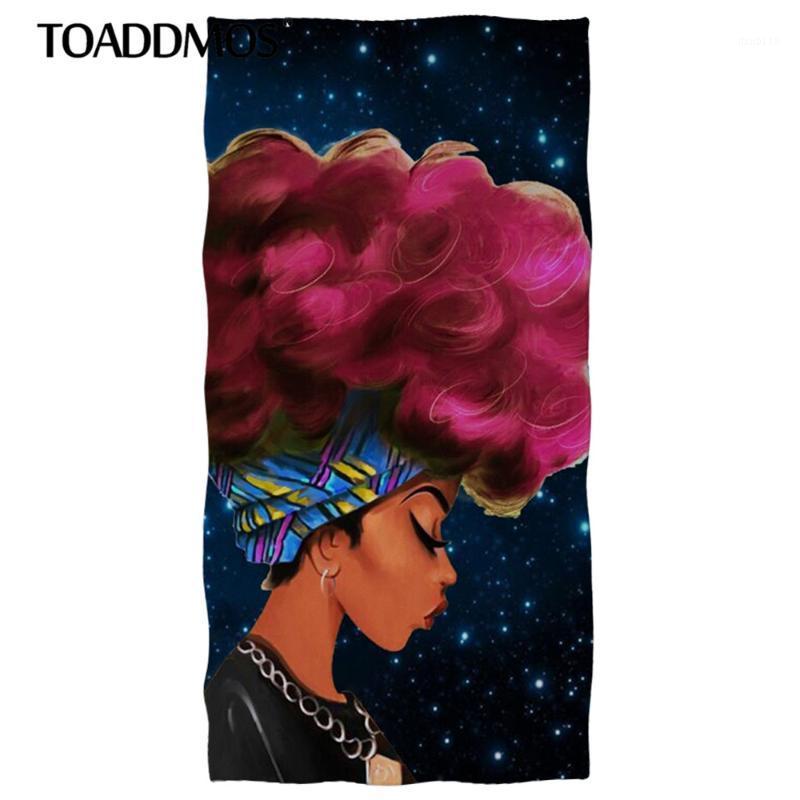 

TOADDMOS African Girl Galaxy 3D Pattern Bath Towel Quick Dry Portable Absorbent Kids Adult Face Hand Towel Fade Resistant Towels1, Htd1025z31