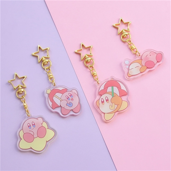 

Cute Star Kirby Waddle Dee Pendant Keychain Toys Foy Girls Keychain Women Car Keyring Keychains On Backpack Birthday Gifts Toys