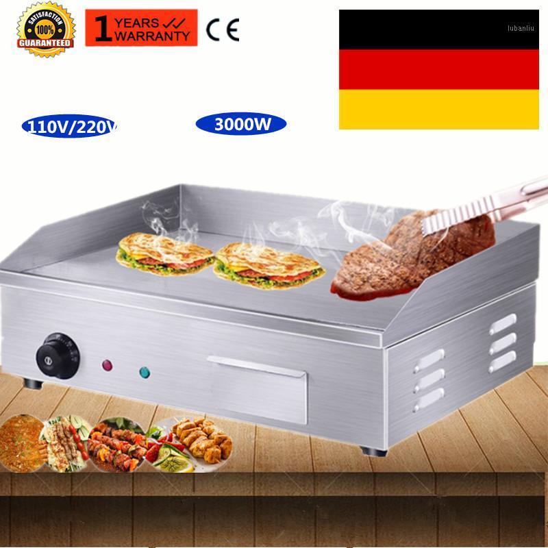 

Commercial 220V Electric Griddle Flat Counter Top Contact Grill BBQ Grill Stainless Steel Electric Frying Pans Fryer Teppanyaki1