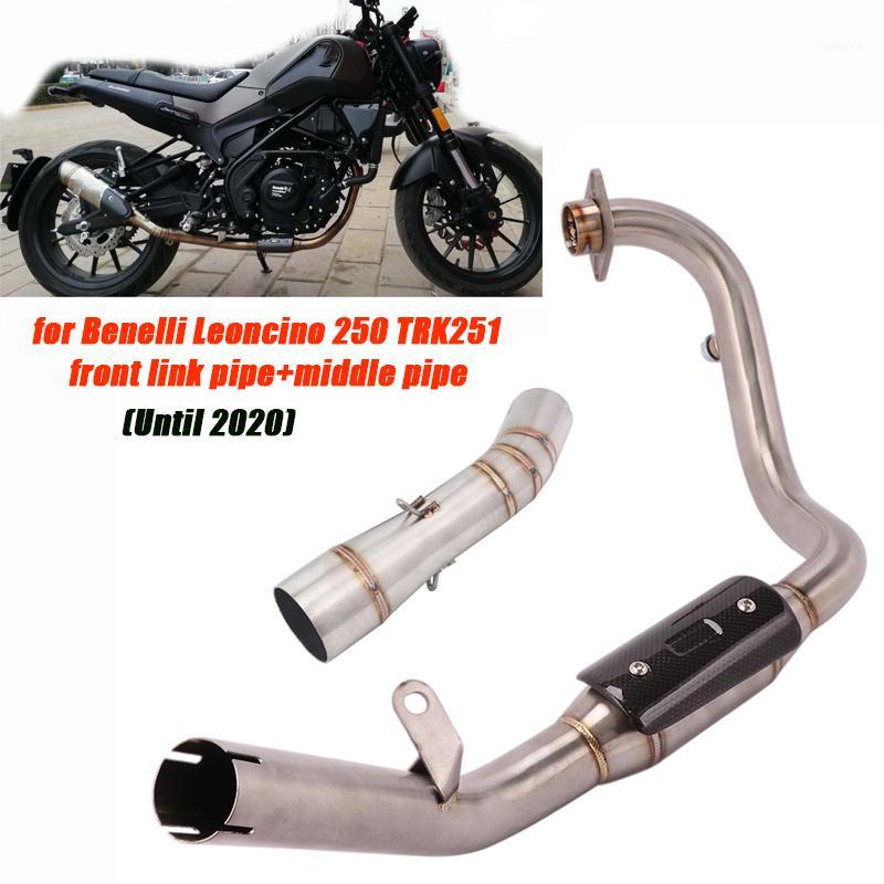 

Motorcycle Front Middle Link Pipe Replace Original Tubes Exhaust System for Benelli Leoncino 250 TRK251 Until 20201