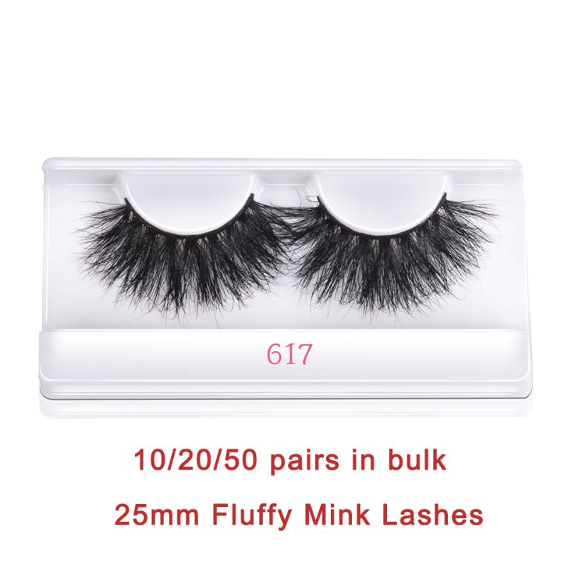 

Thinkshow 25mm Real Mink Lashes Dramatic Volume Mink Eyelashes Natural Fluffy 100% Handmade Fake Eyelashes In Bulk