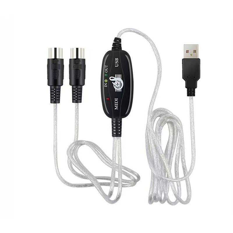 USB IN-OUT MIDI Cable Converter PC to Music Keyboard Adapter Cord Music Studio piano Keyboard to Computer Combination-image-748570713