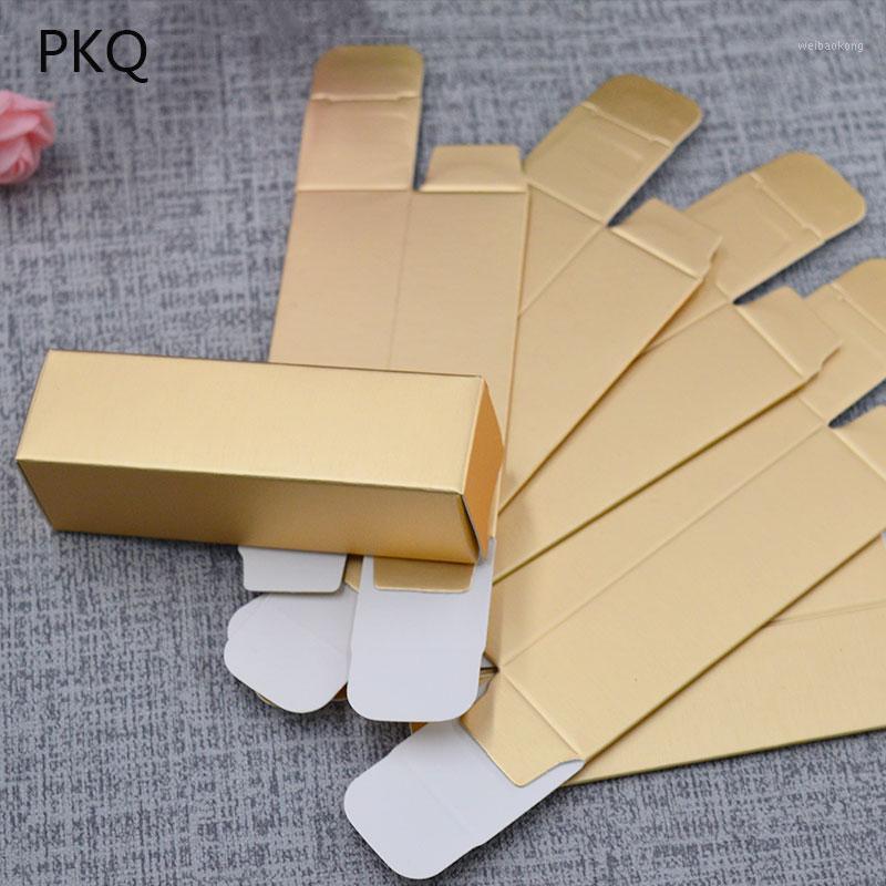 

150Pcs 2.5x2.5x8.5cm Gold Paper Box Small Kraft Gift Boxes Cosmetic/Lipstick Packaging Box Craft Present1