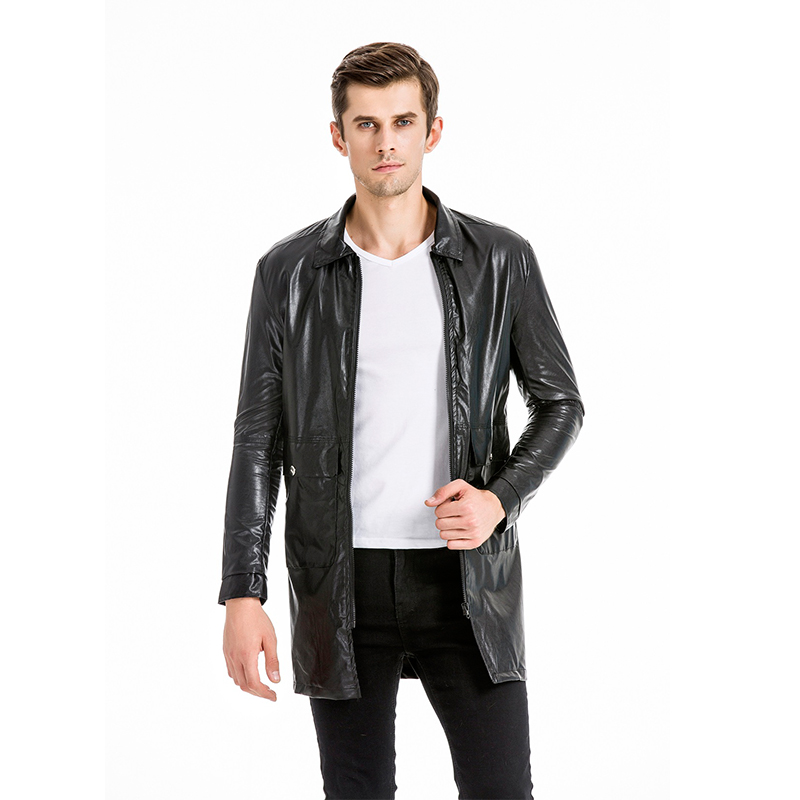 

Mens Leather Jackets High Quality Classic Motorcycle Jacket Male Plus faux leather jacket men 2020 spring Drop shipping, Black