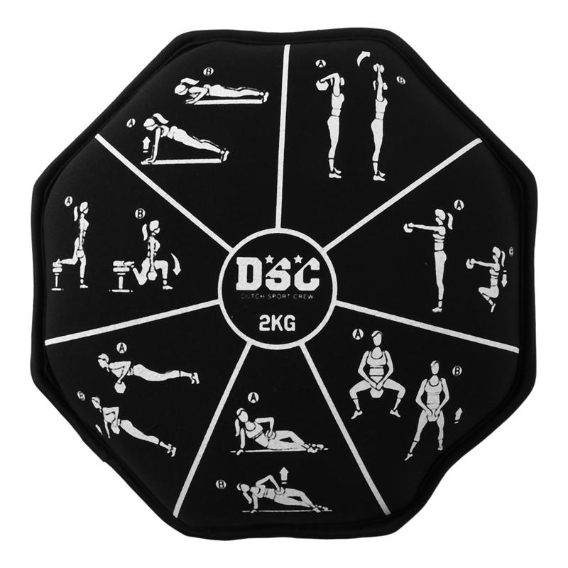 

Workout Fitness Sandbag Round 2KG Weight Heavy Duty Sandbags for Home Gym Cross-Training Exercise