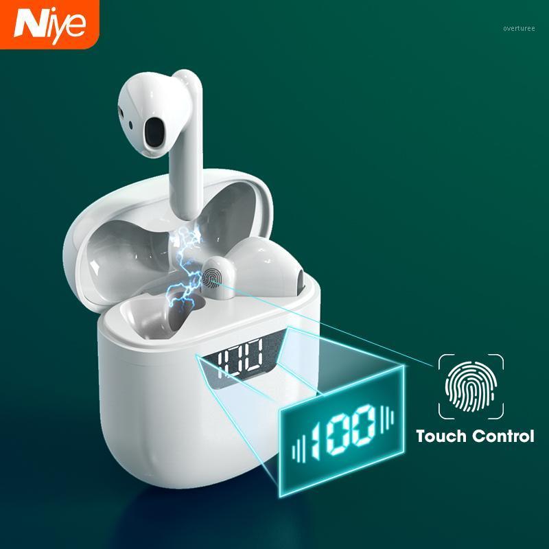 

New TWS Headphones Bluetooth 5.0 Earphone Wireless Handsfree Earbuds Headphone With Mic Charging Box Stereo Sound Headset Gamer1, Black