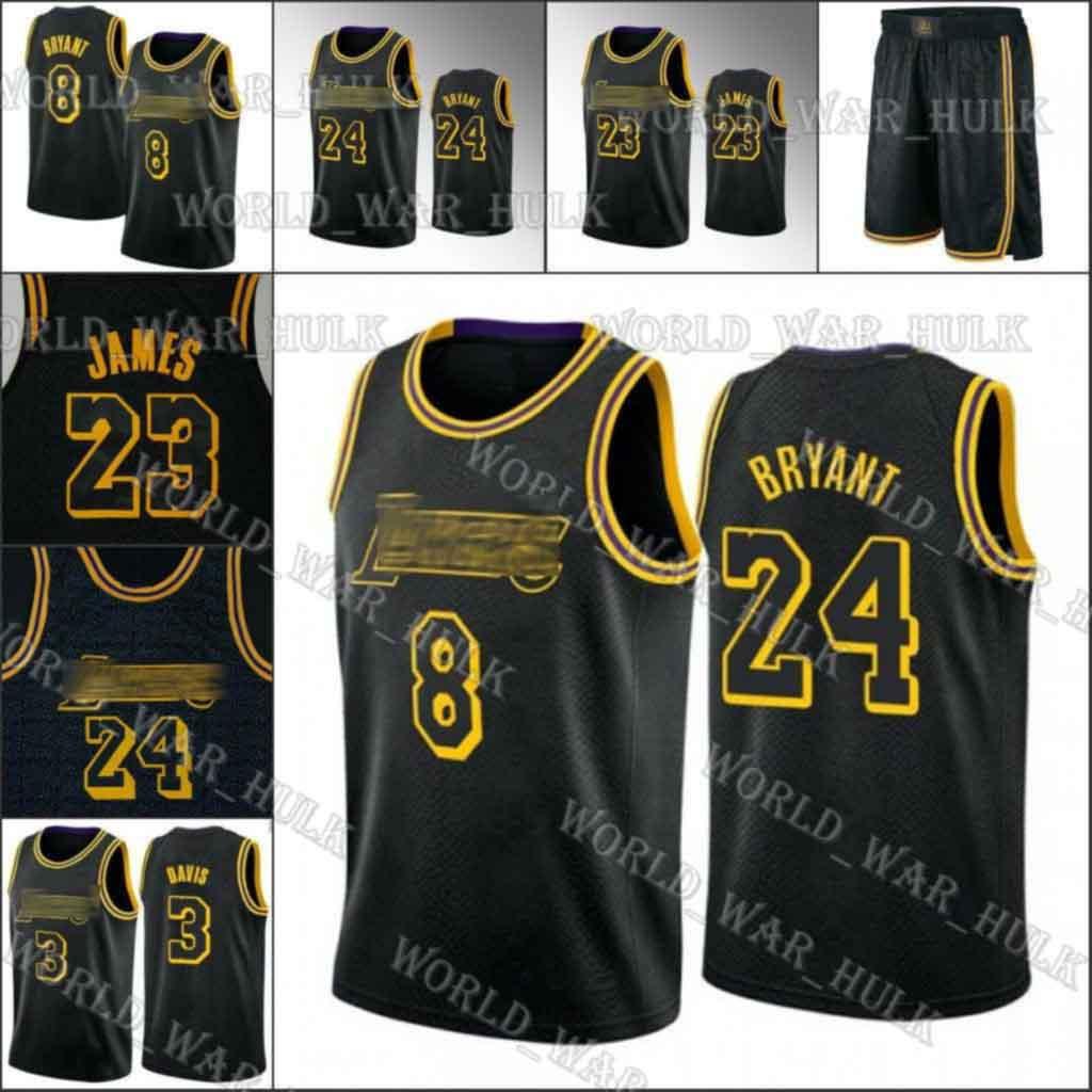 

24 8 33 Bryant Jersey LeBron 23 James 6 Los Angeles Lakers Kobe Anthony Kyle Davis Kuzma Lower Merion Black Mamba Basketball, Blue;black