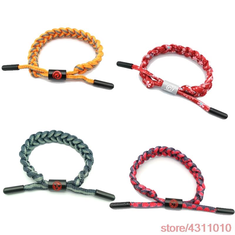 

fashion anime naruto hand Braidedbracelet for women men cosplay kakasi uzumaki uchihasasuke itachi Wrist band jewelry