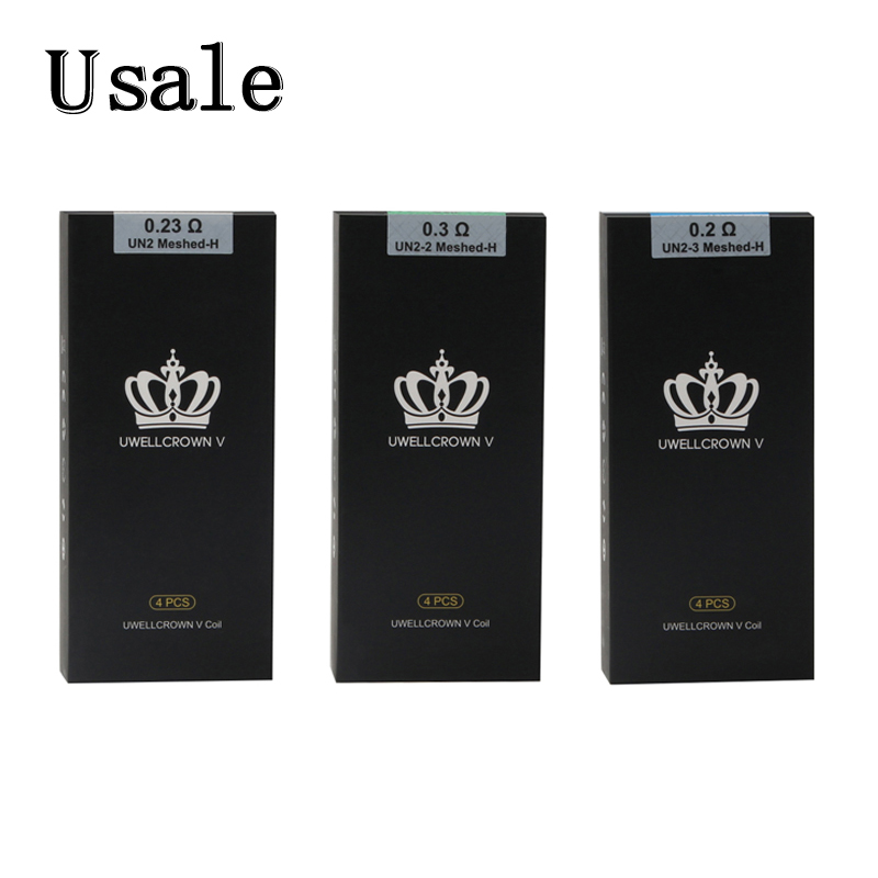 

Uwell Crown V Coil 0.2ohm 0.23ohm 0.3ohm Crown 5 UN2 Dual Triple Mesh Coils For Crown V Tank 100% Original