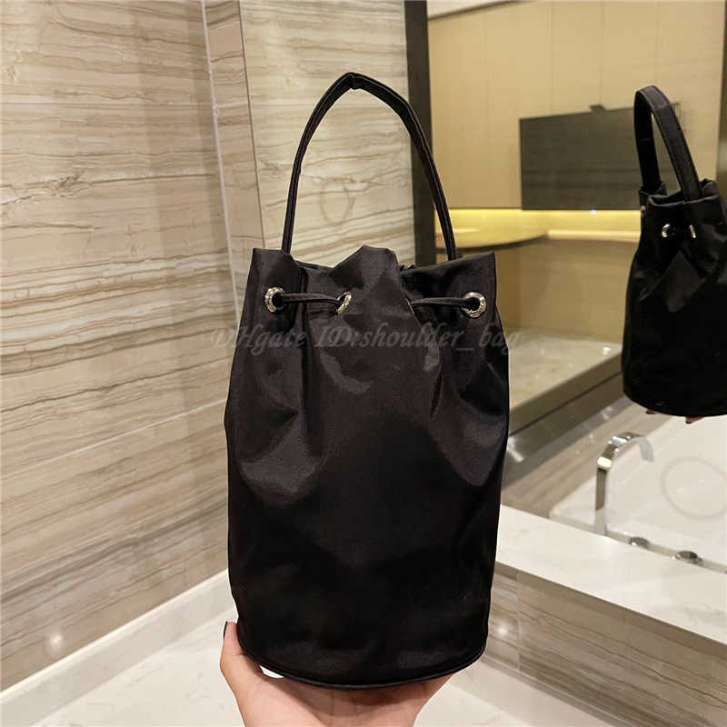 

CLASSIC FLOWER Designers Handbag Bucket Bag Shoulder Purse Wallet Totes Crossbody Clutch Barrel-shaped Plain Letters Drawstring Canvas Nylon