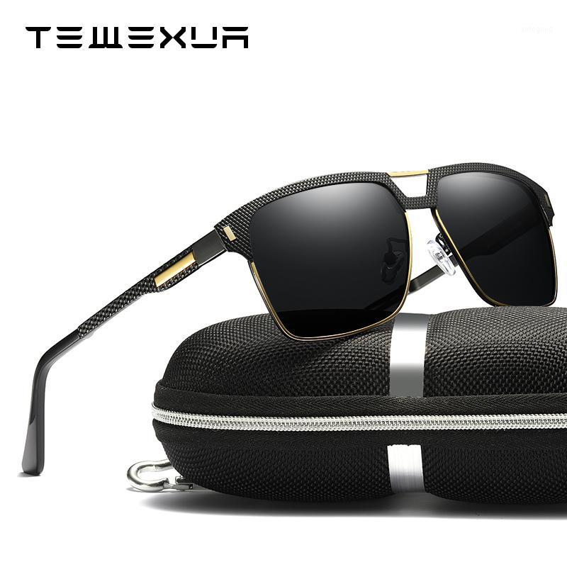 

Sunglasses TEWEXUA Brand Style Fashion Polarized Square Half Frame Men Women Metal Frames Driving Sports Leisure UV4001