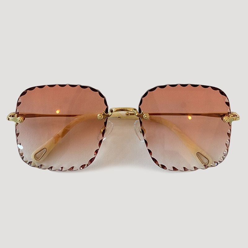 

sem culos aro 2020 marca design quadrado de sol feminino uv400 THV5