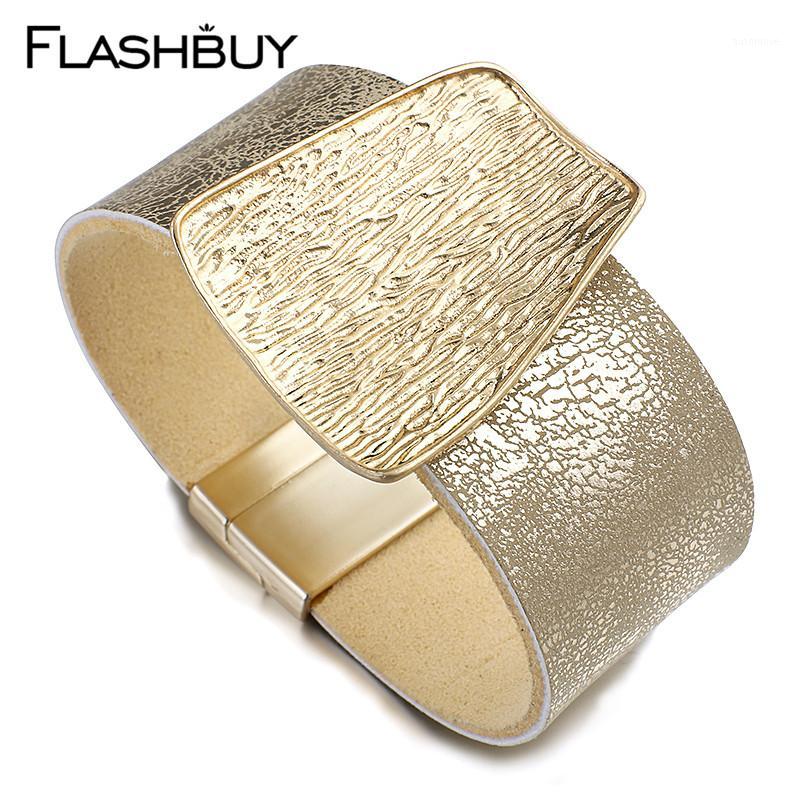 

Flashbuy Fashion Metal Charms Warp Leather Multilayer Bracelets For Women Gold Trendy Bangle Jewelry Femme Wedding Accessories1
