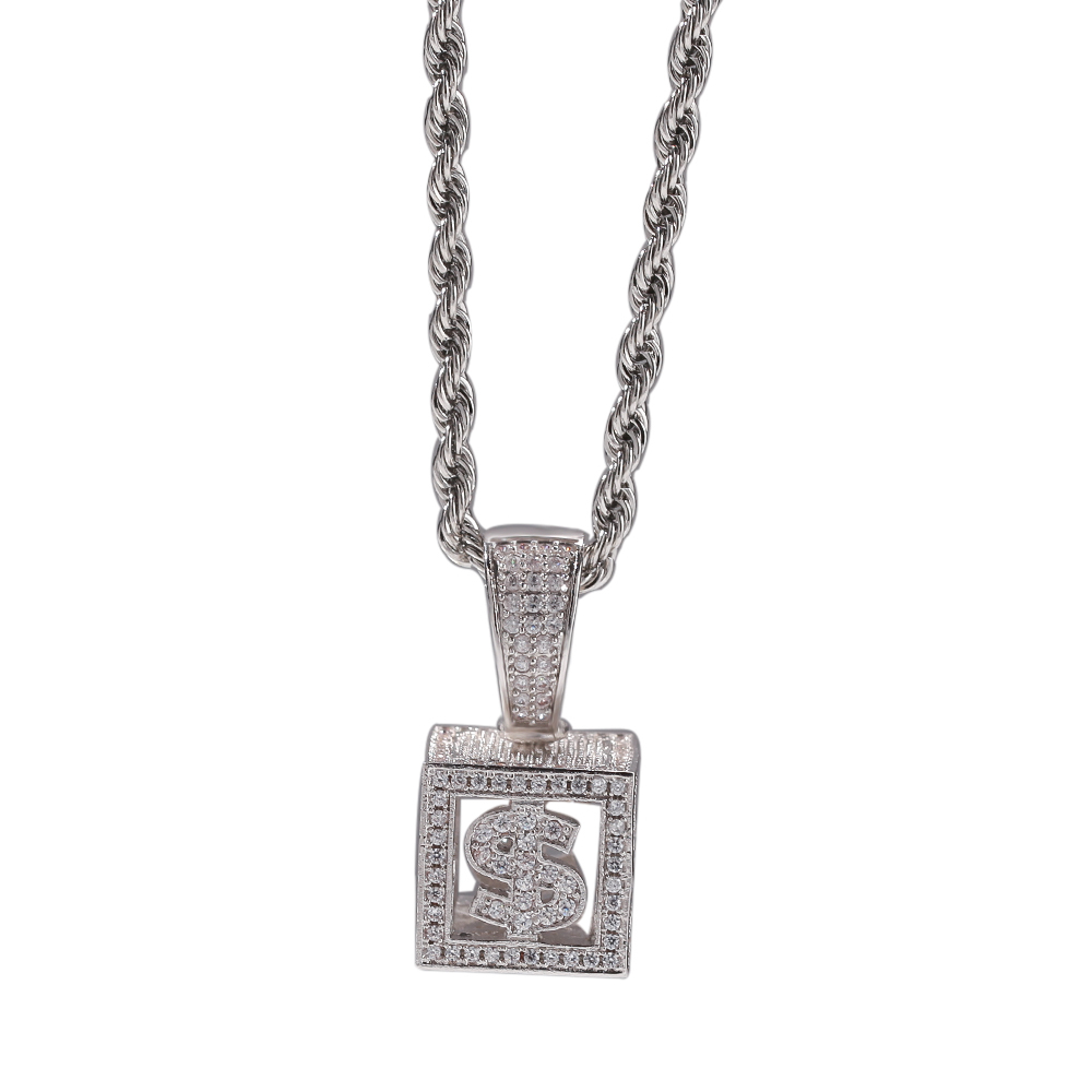 

Hip Hop From Sweater Necklace to Man Custom Amendment Pendant the New Hollow Data Card 0cjo